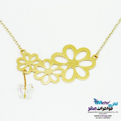 Gold necklaces - Swarovski Butterfly Bead-SM0865